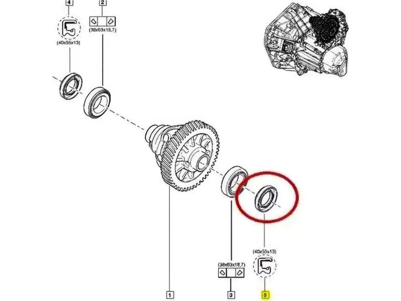 Retentor do Câmbio Esquerda e Direita para Renault Duster Oroch
